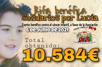 10592€ recaudados en la Rifa Solidarios Por Lucia